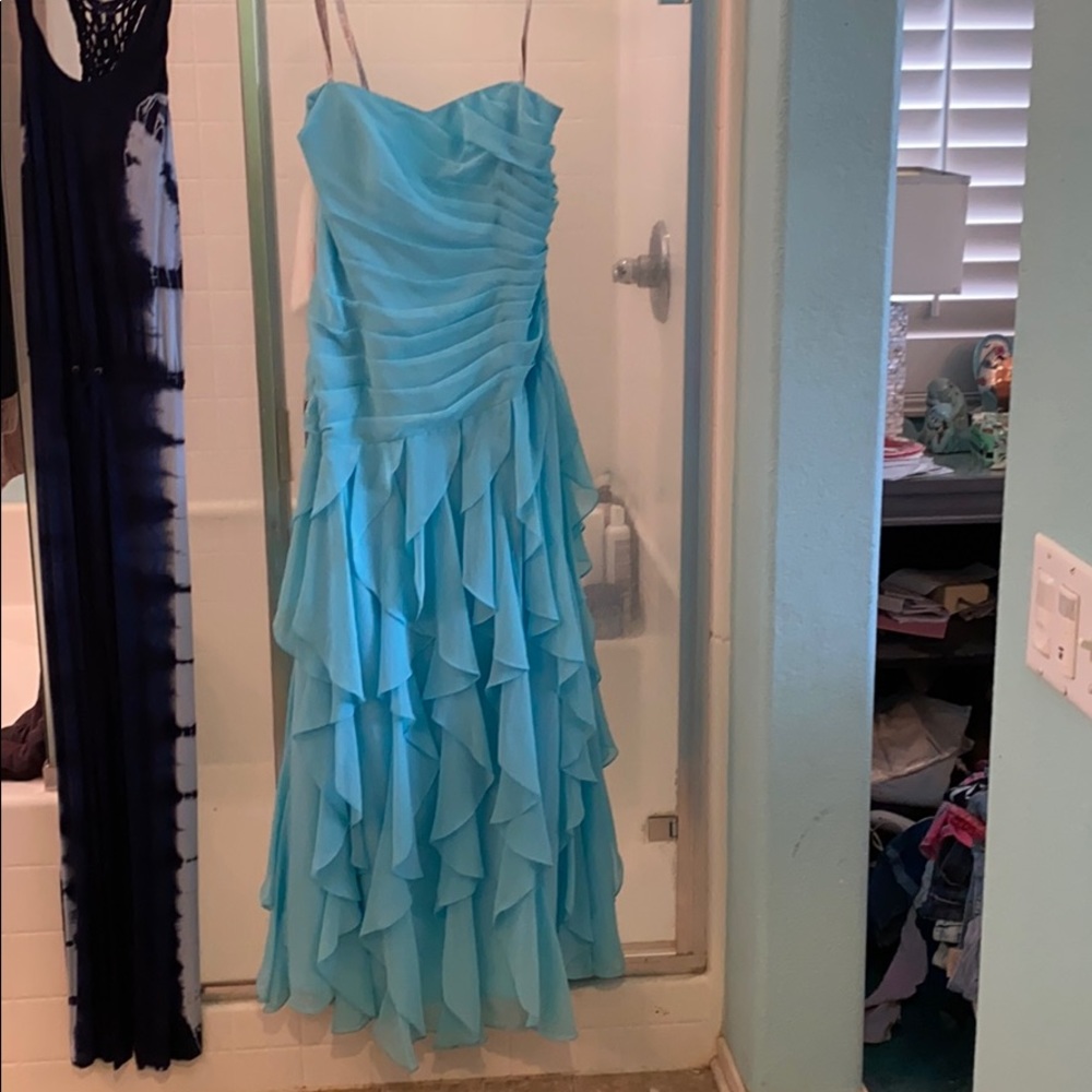Chiffon blue formal gown - Alfred Angelo